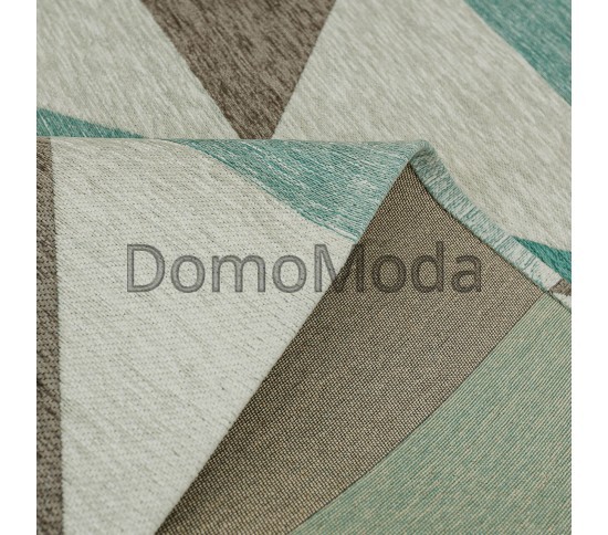 Синтетический ковер ALMINA 131701 2-grey/turkuaz  - высокое качество по лучшей цене в Украине изображение 2.